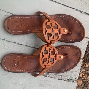 Tory Burch Miller Sandal Vintage Vachetta Size 8